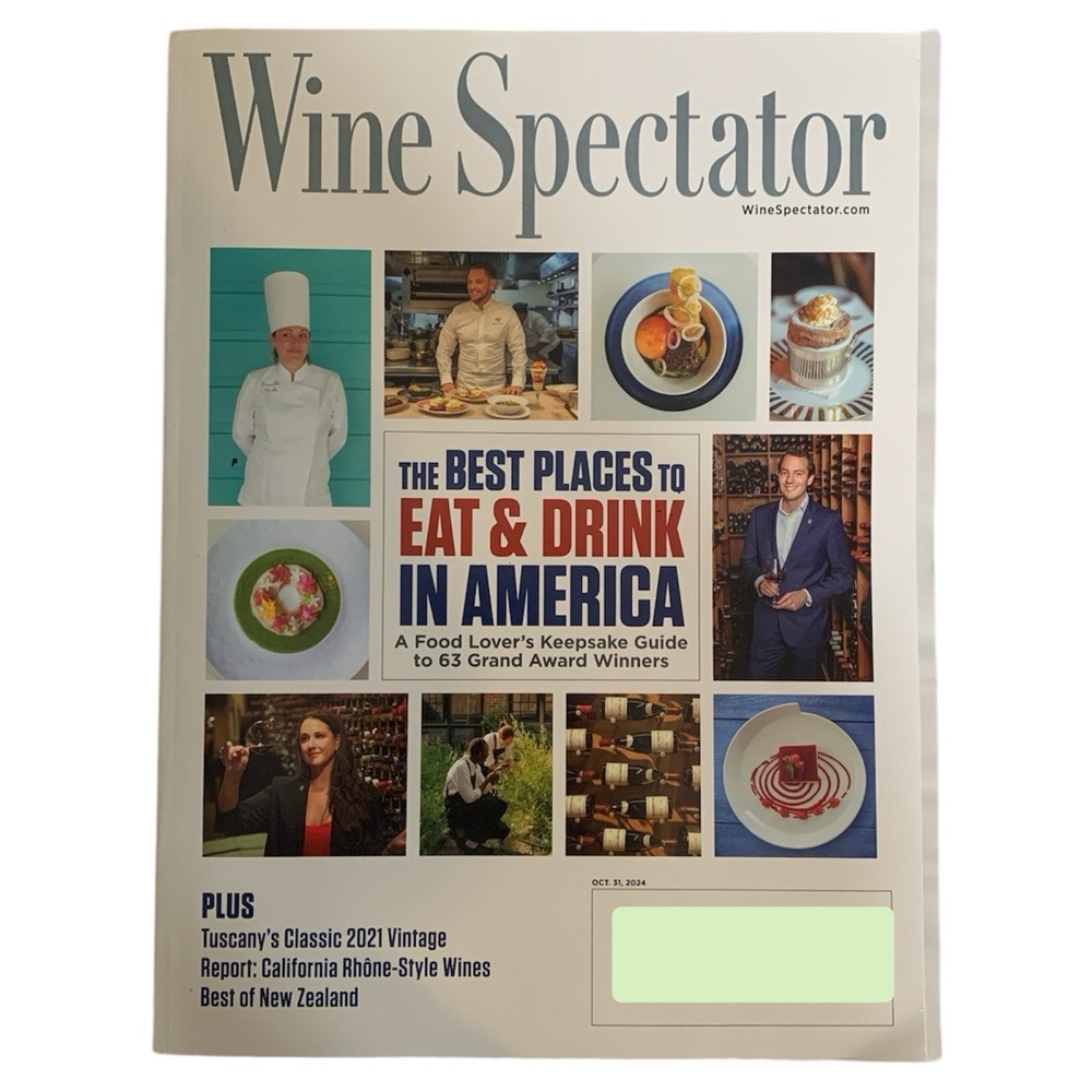 Wine Spectator Magazine October 31 2024 Best Places to Eat and Drink In America